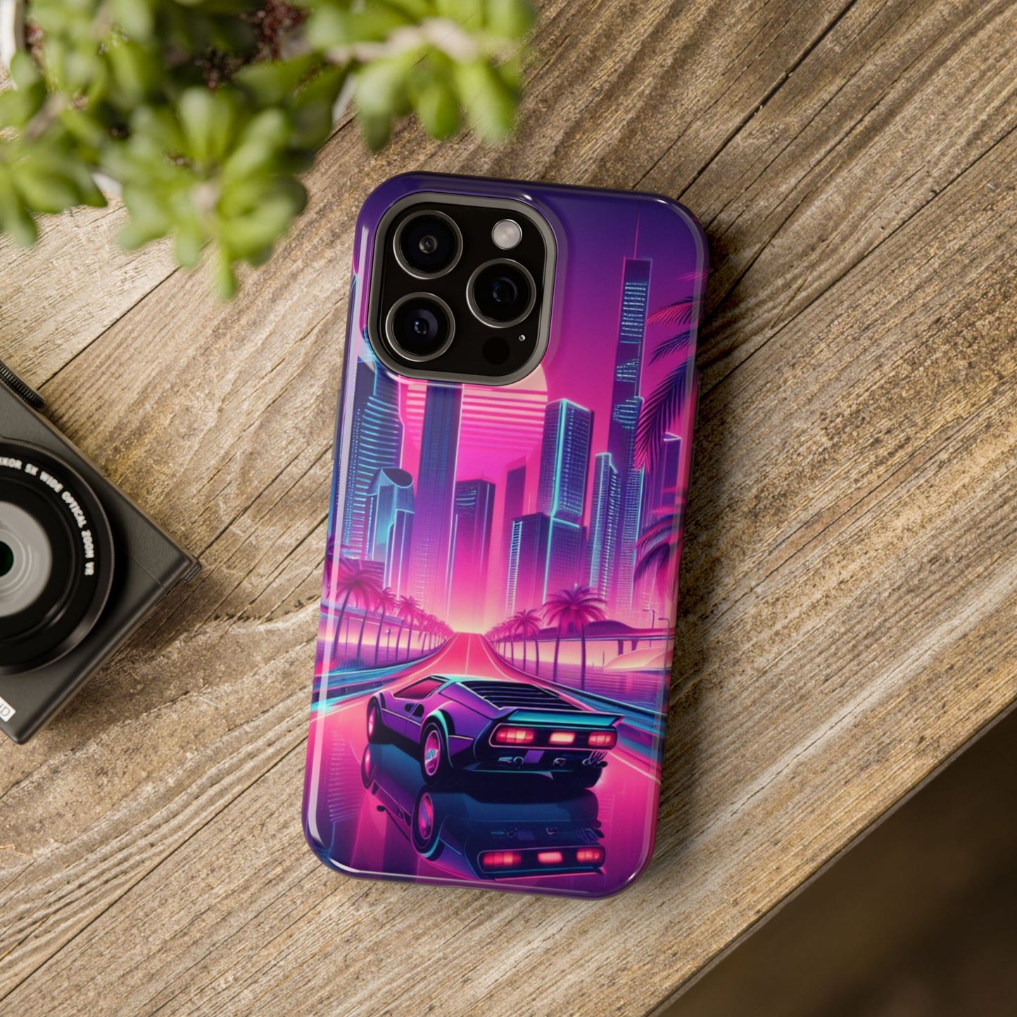 Synth Roads Impact-Resistant Phone Case