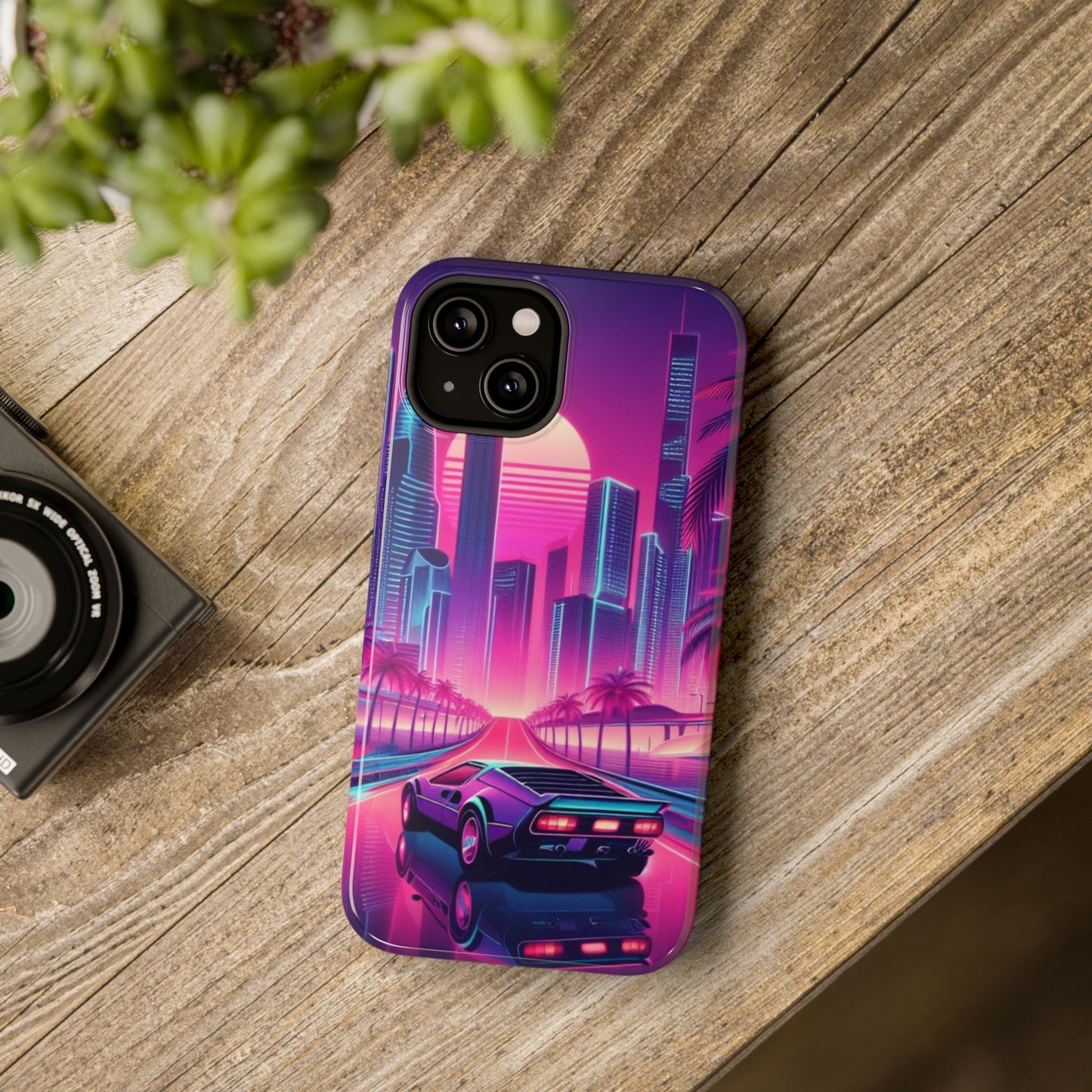 Synth Roads Impact-Resistant Phone Case