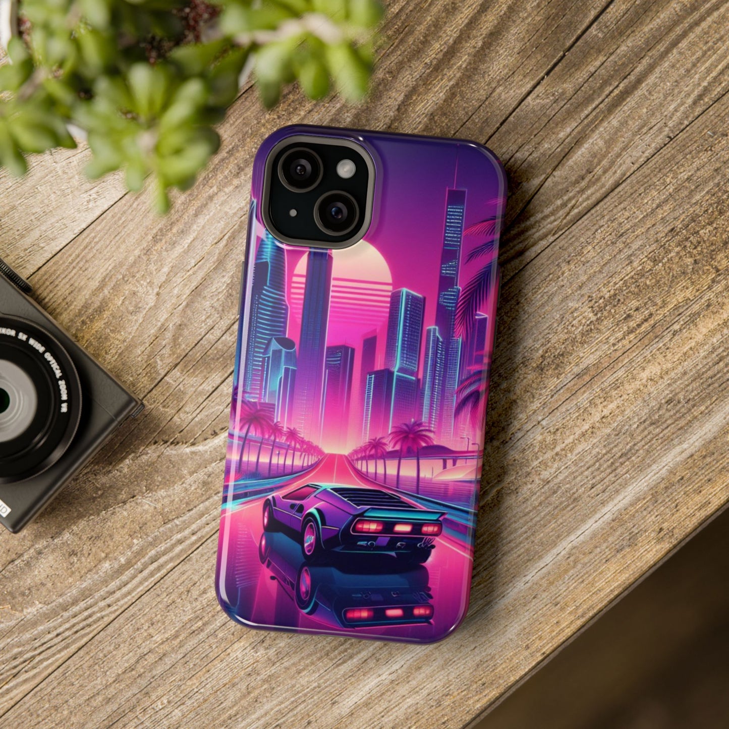 Synth Roads Impact-Resistant Phone Case