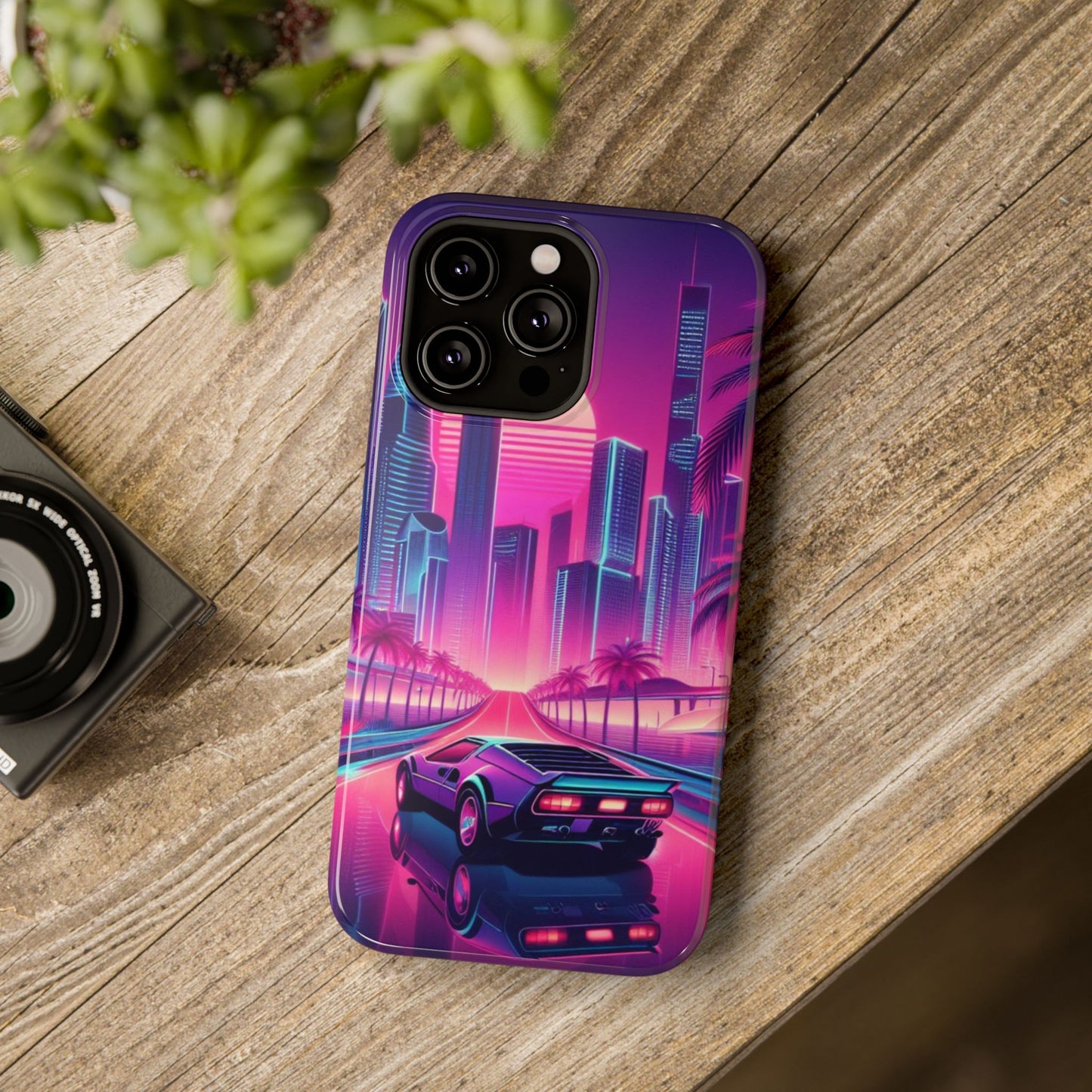 Synth Roads Impact-Resistant Phone Case