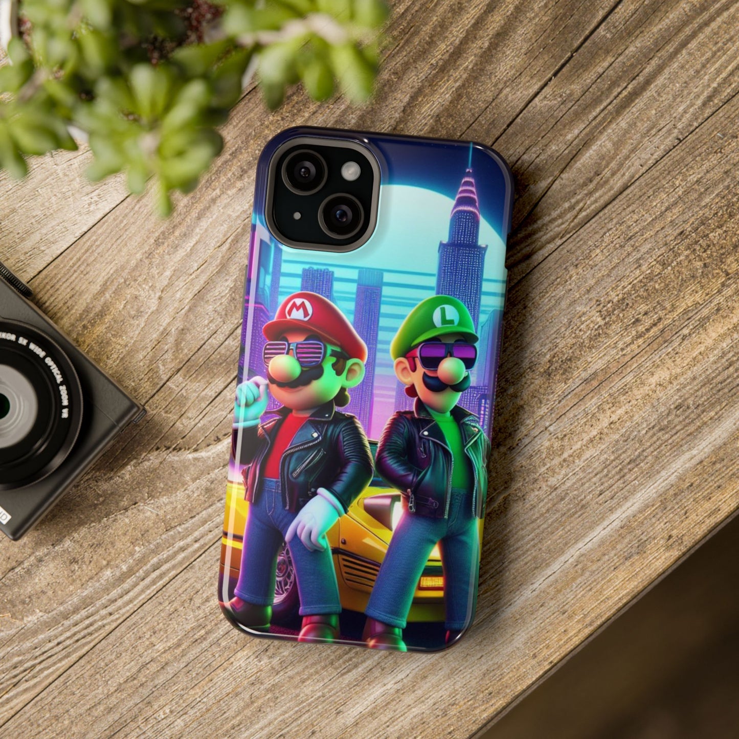 Mario and Luigi Impact-Resistant Phone Case