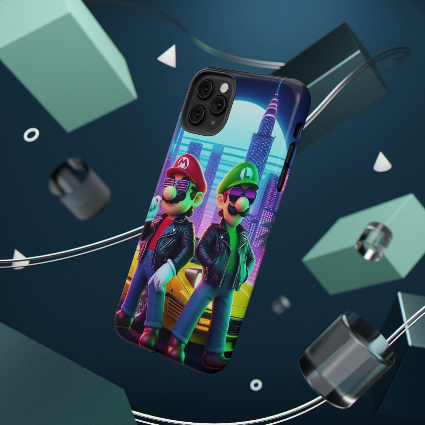 Mario and Luigi Impact-Resistant Phone Case